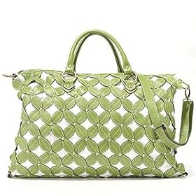 Leather Lk Mellow World Daisy Tote Handbag