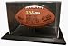 Zenith Football Display Case with Black Wood Base