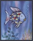 The Rainbow Fish Thinking of Octopus' Advice Framed Canvas Art by Marcus Pfister,12.1 in. x 14.8 in.