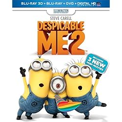 Despicable Me 2 (Blu-ray 3D + Blu-ray + DVD + Digital HD with UltraViolet)