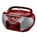 Karcher RR 5031 Radiorekorder (CD-Player, AM/FM-Radio, Kassettenrekorder) rot