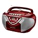 Karcher RR 5031 Radiorekorder (CD-Player, AM/FM-Radio, Kassettenrekorder) rot