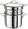 Electrolux 50289368008 Pasta Topf mit Abtropfsieb und Topfdeckel 22 cm 6 Liter, Sieb 5,5 Liter