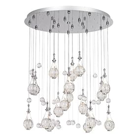 Possini Euro Paperweight Crystal Chandelier