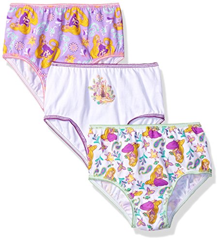 Disney Girls' Toddler Girls' Rapunzel 3 Pack Panty, Assorted, 2/3T