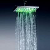 8 Inch Square LED Rainfall Shower Head,Chrome