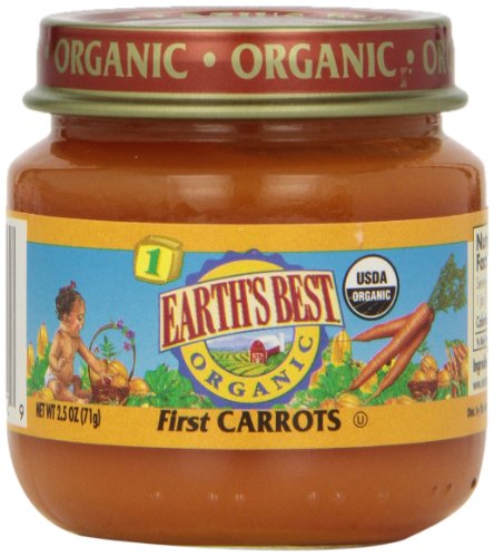 Earth's Best Organic Baby Food, First Carrots, 2.5 oz