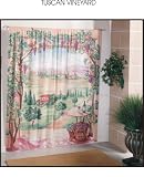 Tuscan Vineyard Window Art Curtains