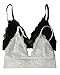 Anemone Women's Full Lace Bralette with Hook Clasp,Medium/Large,