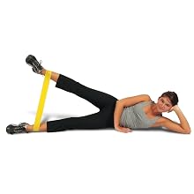 Cando 10-5215 Black Low Powder Latex Exercise Band, X-Heavy Resistance, 6 yd Length