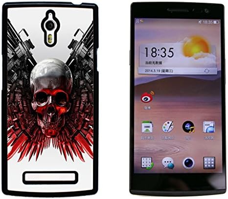 Skull Devil Diablo Hard Plastic and Aluminum Back Case For OPPO Find 7 X9007