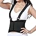 Lumbar Support Belt with Suspenders for Women - Black (Size S)