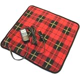 12 Volt Heated Lap Pad with Safety Timer - Red Plaid