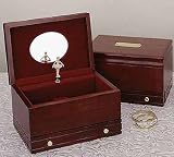 Reed and Barton Wooden Jewelry Box Plays Nutcracker