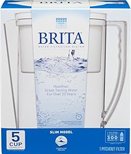 Brita Slim Model Water Filter Pitcher, 5 Cup