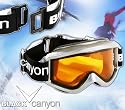 BLACK CANYON Skibrille mit Doppelscheibe, silber