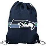 NFL Seattle Seahawks Team Logo Drawstring Backpack - Navy Blue at Amazon.com