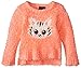 Girls Rule Girls' Fuzzy Yarn Animal Face Sweater