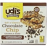 Udi's Gluten Free Antioxidant Granola Bars, Chocolate Chip, 5 Count