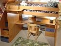 Berg Furniture 23-905 Utica Full High Loft Bed with Stairs