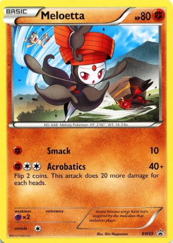 Pokemon - Meloetta (Pirouette Forme) HP 80 BW69 Promo