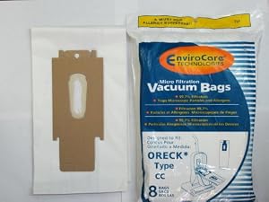 Oreck Vacuum Cleaner Bags To Fit Style CC, and all XL Upright Models 8 pk.