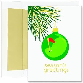 Golf Ornament Boxed Holiday Cards