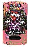 Ed Hardy Love Kills Slowly SnapOn Faceplate for Blackberry 9530, Storm (Pink)