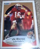 1990 Fleer Joe Montana # 10 NFL Football Trading Card
