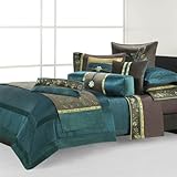 Natori Potala Palace Duvet Cover - Deep Teal - Queen
