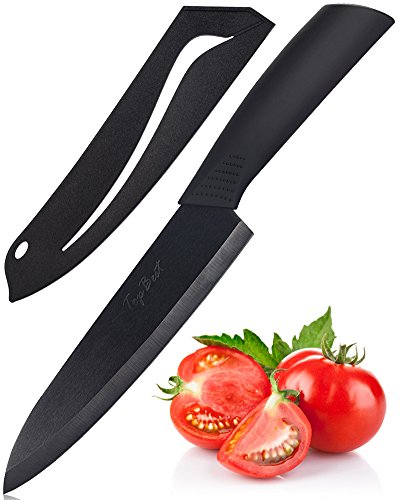 Chef knife topbest professional ceramic knife 7-inch bl…