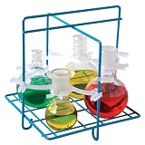 Bel-Art Scienceware 169510002Round Bottom Poxygrid Flask, with Carrier Clip