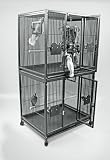 Stainless Steel Medium Double Stack Cage with Key Locks 40 x 30 x 35