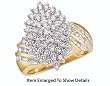 Stunning Yellow Gold 1.00 Ctw. Diamond Cluster Ring ** BLOWOUT SALE **