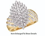 Stunning Yellow Gold 1.00 Ctw. Diamond Cluster Ring ** BLOWOUT SALE **