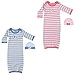 Luvable Friends Preemie Gown & Cap Set