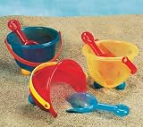 Plastic Peek-a-Boo Bucket with Shovel (Fun Assorted Colors)