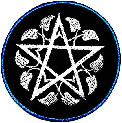 Pentagram Satan Goat Leviathan Embroidered Iron on Applique Patch . New with High Quality for Your Cloth By Jupeter