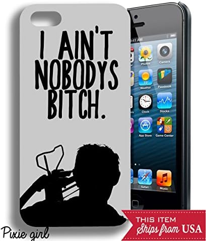 I Aint Nobody's Bitch Daryl Dixon Walking Dead Inspired Funny Popular Quote Iphone 5 5s Case