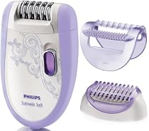 Philips HP6509 Satinelle Soft Sensitive Total Body Epilator with Shaving Attachment