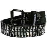 Punisher - Skulls Bullet Studded Leather Belt