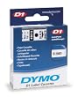 DYMO D1 - Polyester self-adhesive label tape - black on white - Roll (0.25 in x 23 ft) - 1 roll(s)
