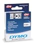 Dymo D-1 Tape, 0.25 Inches x 23 Feet, Black On White, 1/Box (43613)