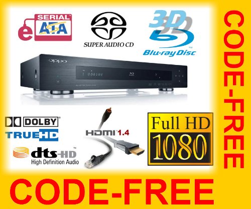 OPPO BDP-93EU Blu-ray 3D Player - Code Free