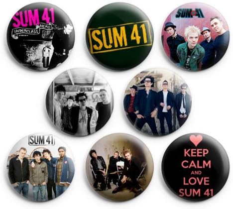 Sum 41 Pinback Buttons 8Pcs 1.25 inch