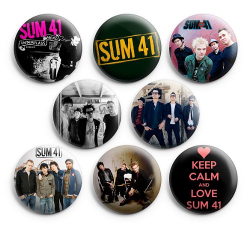 Sum 41 Pinback Buttons 8Pcs 1.25 inch