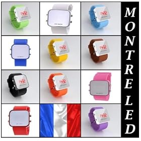 Montre � LED rouges Miroir