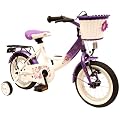 bike*star 30.5cm (12 Zoll) Kinder-Fahrrad - Farbe Lila & Wei�