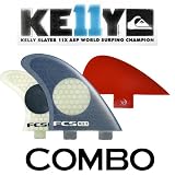FCS Kelly Slater K2.1 Performance Core (PC) Quad plus Nubster Trailer Combo Set