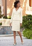 Pleated Collar Skirtsuit